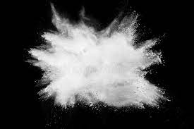 Bizarre Forms Of White Powder Explosion Cloud Against Dark Background Stock Images Dark Backgrounds Photo Image