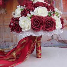 Jj's house offers tons of affordable wedding flowers and wedding bouquets in a variety of materials, such as silk wedding flowers and satin ones. Buy Burgundy White Wedding Bouquets Online Shopping At Dhgate Com