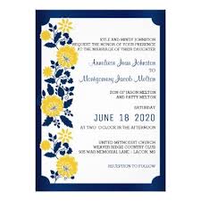 Navy Blue And Yellow Floral Wedding Card Groomgifts Groom Gifts Groom Gifts Wedding Groomideas Wedding Card Diy Wedding Cards Floral Wedding