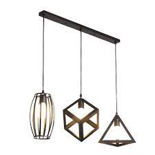 Ni trop grande, ni trop petite, cette lampe à une largeur de 32,5 cm avec une hauteur de suspension de 110 cm qui pourra. Idegu Lustre Suspension 3 Lampes Industriel Luminaire Abat Jour Noir E27 Pour Cuisine Restaurant Bar Achat Vente Idegu Lustre Suspension 3 L Cdiscount