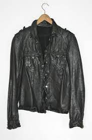 Ebay Sponsored Awesome Allsaints Mens Mckay Leather Shirt Jacket Medium Moto Biker Black B Leather Shirt Shirt Jacket Casual Shirts