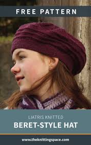 Conductor bib overalls set dk285 free download: Liatris Knitted Beret Style Hat Free Knitting Pattern Knitting Patterns Free Hats Knitted Beret Knitting