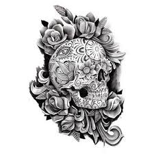 Black And White Feminine Black And White Sugar Skull Tattoo Day Of The Dead Sugar Skull Tattoo Design In 2020 Feminine Skull Tattoos Sugar Skull Tattoos Skull Tattoo Design