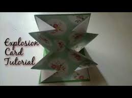 Make an explosion box card the easy way! Diy How To Make Explosion Card Birthday Popup Explosion Card Craftlas Youtube Explosion Cards Hand Made Greeting Cards Card Tutorial