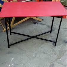 Untuk tiang kaki saya gunakan pipa holo 4x4 tebal 1,8 mm. Jual Meja Lipat Besi Hollow 3x3 Uk 100x50 Meja Makan Lipat Meja Cafe Lipat Meja Bazar Di Lapak Sergi Store Bukalapak