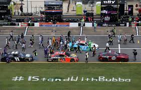 Nascar was started back in the day when boot leger's had to out run the police so they would modify their cars and then began racing each other then nascar nascar and formula 1 cars run different races, different tracks. Nascar Drivers Support Bubba Wallace After Noose Is Found In Talladega Garage The New York Times
