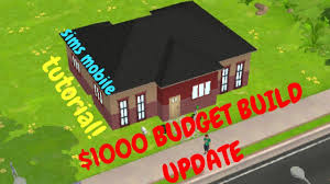 Awesome sims 2 house layout ideas house generation. New Design 1000 Budget Starter Sims Mobile House Build Tutorial House Updated Youtube