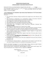 Contoh surat pengunduran diri ketua rt contoh surat pengunduran diri dari organisasi keputusan untuk mengundurkan diri dari suatu perkumpulan atau kelompok tentu merupakan keputusan yang besar dan bisa memberikan dampak tertentu terhadap diri anda sendiri. Pernyataan Kesanggupan Rt