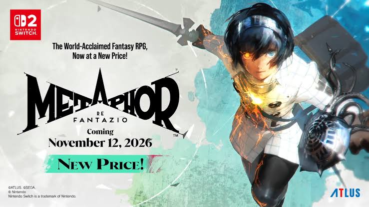 Metaphor: ReFantazio ya tiene fecha de lanzamiento en Nintendo Switch 2