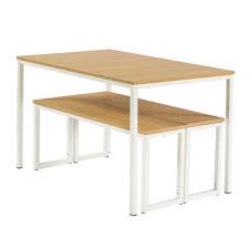style wooden top dining table