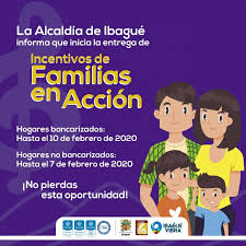 Programa de transferencias monetarias condicionadas del departamento para la prosperidad. Inicia Pago Del Programa Familias En Accion