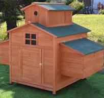 omitree Deluxe Large Wooden Chicken Coop Backyard Hen House with 6 Nesting  Boxes, Fits 6-10 Chickens