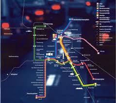 Tourist map of central porto, portugal. Subways Transport
