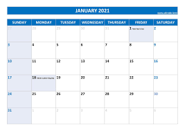 Our website just fits you if you would like to plan all of your activities before happens or if you are a forgetful person. January 2021 Calendar Calendar Best
