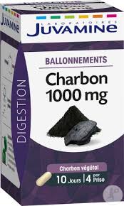Le charbon ou la carboline peut vous aider dans votre démarche minceur. Juvamine Digestion Ballonnements Charbon 1000mg Gelules 40 Newpharma