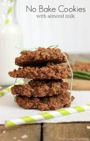 Almond milk can be used 1:1 in place of 2% milk and whole milk when baking. No Bake Cookies With Almond Milk The Casual Craftlete