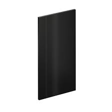 Porte De Cuisine Delinia Id Sevilla Effet Cuir Noir Mat H 76 8 X L 44 7 Cm Leroy Merlin