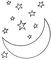 Maybe you would like to learn more about one of these? Moon At Starry Night Coloring Page Coloring Sky