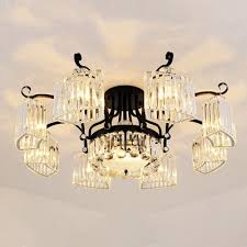 Check spelling or type a new query. Round Prismatic Crystal Ceiling Light Traditional Living Room Semi Flush Mount Chandelier In Black Beautifulhalo Com