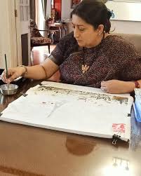 She is an indian politician and former model. Actor Politician Now Painter Smriti Irani Reveals Hidden Talent On Instagram