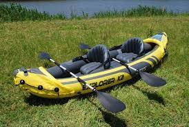Amazon Com Intex Explorer K2 Kayak Yellow Sports Outdoors Kayaking Inflatable Kayak Kayak Fishing