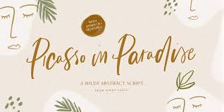 Birds of paradise is a high quality calligraphy font that is designed by herofonts and is available for free download and personal use. Download Picasso In Paradise Font Family From Nicky Laatz Valentine Yurieva