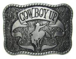 Cowboy Up Metal Belt Buckle Belt Buckles Western Belt Buckles Country Belt Buckles