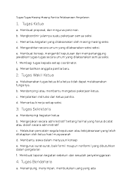 Susunan panitia pameran dan tugasnya. Doc Tugas Tugas Masing Masing Panitia Pelaksanaan Pergelaran Rizky Prayoga Academia Edu