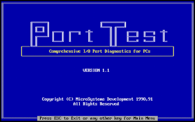 Comprehensive com port testing tutorial describes how to test serial port communications with rs232 testing software and perform loopback test in plus, the app will allow you to emulate sending data to the required port in different formats (string, binary, octal, decimal, hexadecimal, or mixed). Diagnostics Port Test V1 1 Free Download Borrow And Streaming Internet Archive
