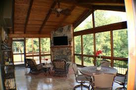 Porch With A Fireplace And Tv Screened Porch With Tile Floor Corner Fireplace With A Tv Yelp Porch Fireplace Corner Fireplace Fireplace Seating