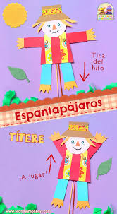 Estos enunciados provienen de fuentes externas y pueden ser poco precisos. Titere Espantapajaros Manualidad Tea Time Monkeys