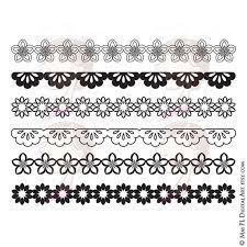 Papel Picado Borders Digital Clip Art Mexican Design Elements Vector Love Hearts Floral Flowers Scalloped Lace Black Diy Wedding 10222 Digital Clip Art Clip Art Borders Clip Art