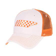 Vols Tennessee Zephyr Men S Checker State Mesh Hat Alumni Hall
