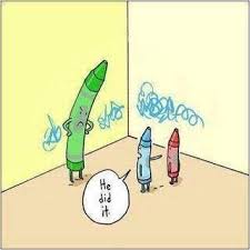 He Did It Funny Crayon Meme Funny Cartoons Laugh Funny