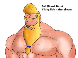 Compro la skin de bull vikingo de brawl stars en vi games. çŽ„ç¬'é¡æ— åŒå‡°æˆ˜æ–—åŠ›ä»™ On Twitter My Preexisting Fan Art Of Bull From Brawl Stars Brawlstars Is Remade After Shower Like Or Likewise He Wears Towel Like Frank Does Character C Supercell Art By