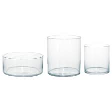 Cylinder Vase Schale 3er Set Klarglas Ikea Deutschland Ikea Vases Cylinder Vase Ikea Catalog