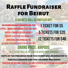 When the end of the night arrives, draw the winning tickets and let the participants claim their prizes. Mya Raffle Fundraiser For Beirut