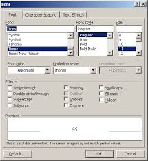 Embossing Text Microsoft Word