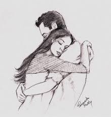 The Hug My Pencil Sketch July Is The Free Hugs Month Dessin Croquis Amour Croquis Couple