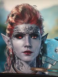 Paladin with an oath to a tiefling drow. I kinda just made this for the  lolz.