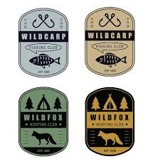 Private family lodge or a private lodge just for customers? Set Of Vintage Hunting And Fishing Logo Vector Images
