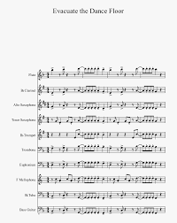 Evacuate The Dance Floor Sheet Music 1 Of 2 Pages Merry Christmas Mr Lawrence Flute Hd Png Download Transparent Png Image Pngitem