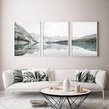 Set Of 3 Mountains Prints Mountains Wall Art Decor Landscape Print Nature Photography Lake Print In 2020 Mountain Wall Art Landscape Prints Landscape Wall Art