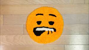 Emojis are supported on ios, android, macos, windows, linux and chromeos. Tufting An Emoji Swag Face Rug Youtube