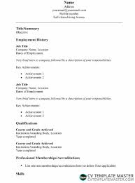 Simple Cv Template In Word How To Write A Cv