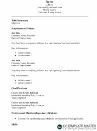 A simple resume format which is particularly written for a job application has some rules and regulations to be maintained. Simple Cv Template In Word How To Write A Cv