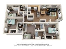 Large four bedroom flat located on the first floor. Layout 4 Bedroom House Floor Plan Design 3d House Storey