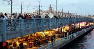 Bridge Full Of Restaurants And Fishermen Istanbul Stock Photo Istanbul Travel Guide Istanbul Restaurants Istanbul