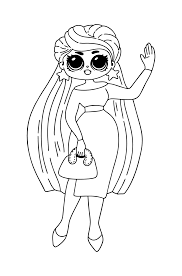 coloring page lol surprise omg lara online and print for free