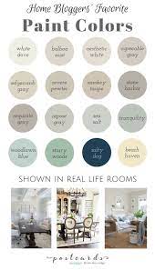 It's a very light grey with glowing, slightly green undertones. 16 Popular Paint Colors From Your Favorite Home Bloggers In 2021 Farmhouse Paint Colors Popular Paint Colors Room Paint Colors